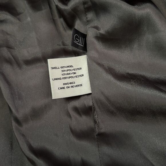 KENNETH COLE Wool Double Breasted Pea Coat Button Coat Jacket Women’s Size 10 - Picture 9 of 15